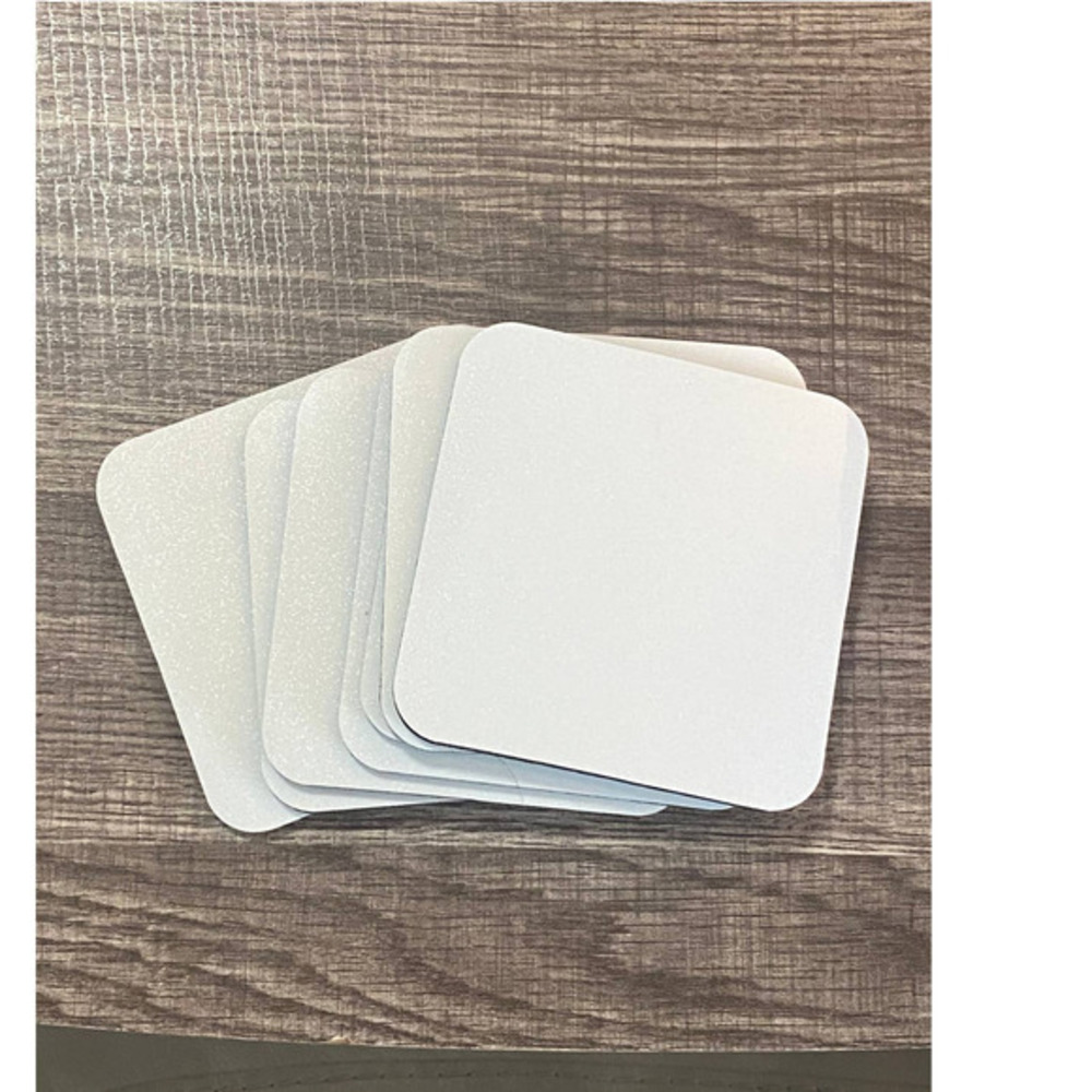 Sublimation Blank Rubber Square Coasters - Lot of 7